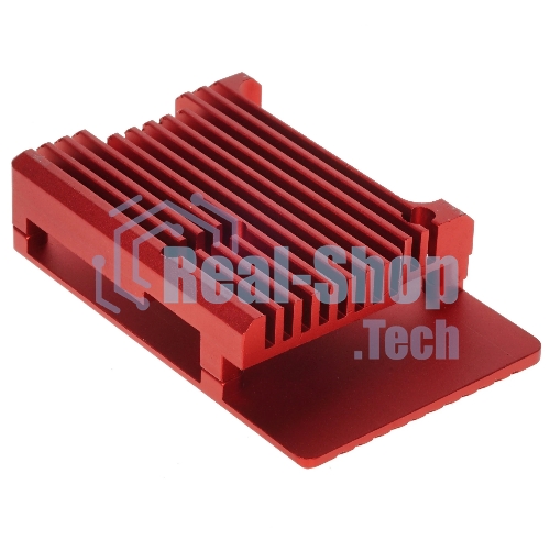 Корпус Qumo Aluminum case without fan, Raspberry Pi 4, red(RS004)