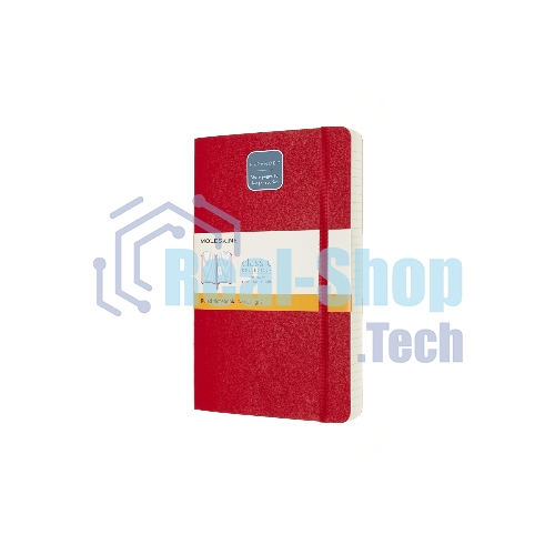Блокнот Moleskine CLASSIC SOFT EXPENDED QP616EXPF2 Large 130х210 мм, 400 страниц, линейка, мягкая обложка, красный