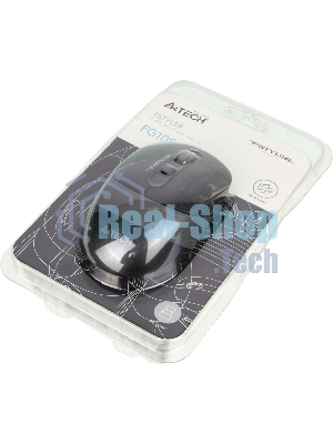 Мышь беспроводная A4Tech Fstyler FG10S черный/серый, 2000 dpi, радиоканал, USB, кнопки - 4