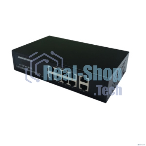 Коммутатор неуправляемый NEOMAX NMS-110PoE-100-S, 10 портов 100 Mbps, 8xPoE, металл