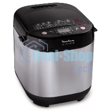 Хлебопечка Moulinex OW240E30 серебристый/черный, 650 Вт, 1.0 кг, 20 программ