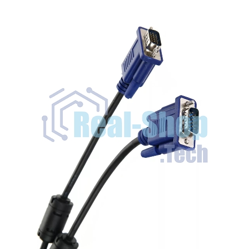 Кабель соединительный SVGA (15M/M) 3 м 2 фильтра TV-COM QCG120H-3M