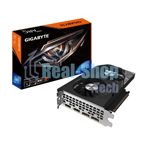 Видеокарта Gigabyte GV-IA310WF2-4GD INTEL ARC A310 4Gb 64bit GDDR6 2000/15500 HDMIx2 DPx2 HDCP Ret
