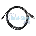 Кабель USB 2.0 A-->mini-B 5P (1.8 м) черный, Telecom TC6911BK-1.8M