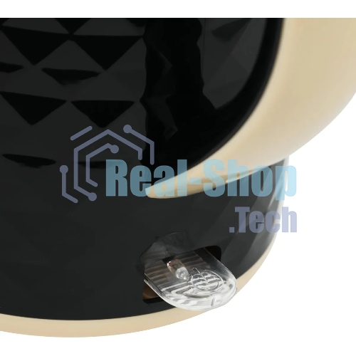 Чайник электрический Centek CT-0025 черный металл 1.8л, 1800W, двойные стенки, кнопка вкл. на ручке