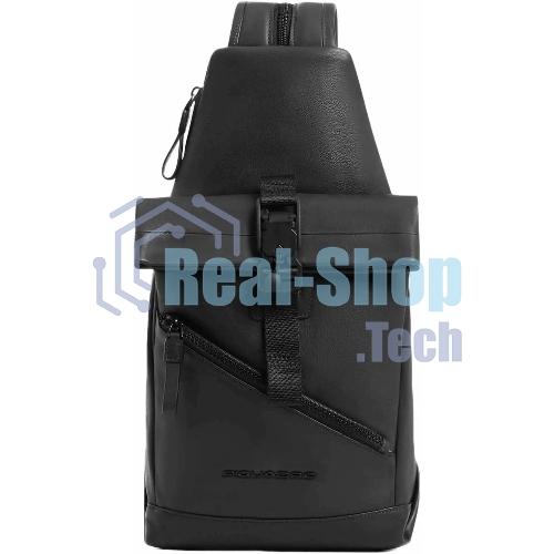 Рюкзак слинг Piquadro Harper CA6784AP/N черный кожа