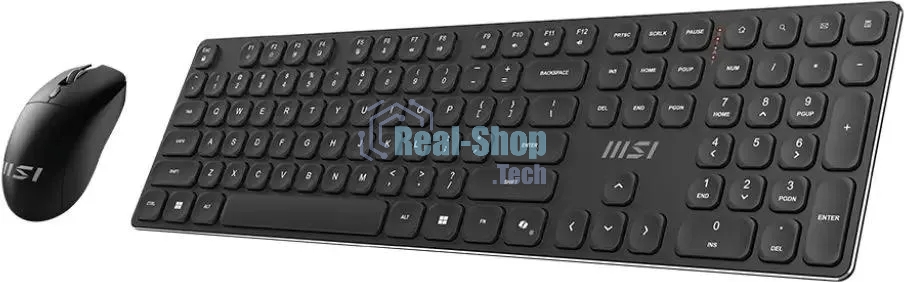 Комплект клавиатура+мышь MSI Forge K210 Combo беспроводной, USB, 1600 DPI, чёрный