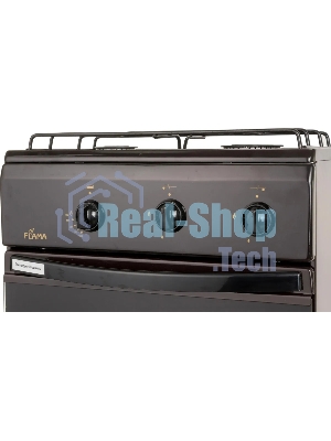 Плита газовая Flama CG 3202 B коричневый, конфорок 2 шт, духовка 30 л, 50 см x 85 см x 35 см