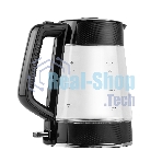 Чайник электрический Centek CT-1014 черный стекло 1.7 л, 2200 Вт, LED, Защита от перегрева, STRIX контроллер