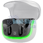 Игровая гарнитура TWS Defender CyberDots 290 белый, внутриканальные, Bluetooth, до 4 ч