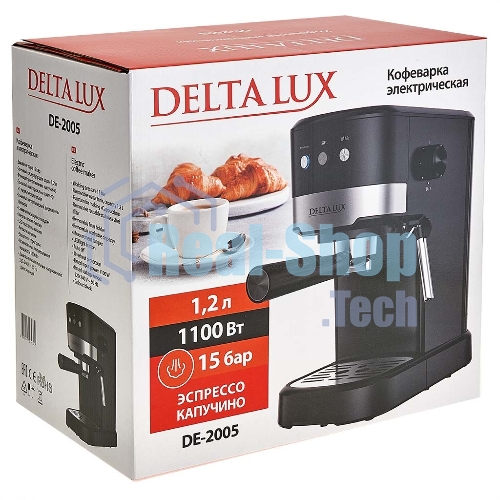 Кофеварка DELTA LUX DE-2005 черный