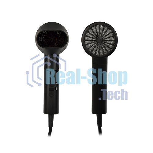 Фен Puff 1301Bl черный, 1300 Вт, компактный