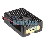 Корпус Qumo Aluminum case with black fan, Raspberry Pi 4, black(RS022)