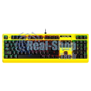 Клавиатура проводная A4Tech Bloody B810RC Punk USB желтый/черный