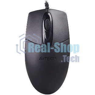 Мышь проводная A4Tech OP-720S черный, 1200 dpi, USB, кнопки - 3