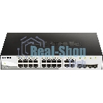 Коммутатор управляемый L2 D-Link DGS-1210-26/FL2A с 24 портами 10/100/1000Base-T и 2 портами 1000Base-X SFP