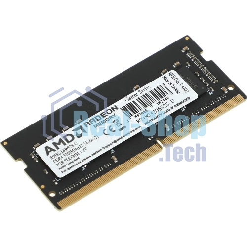 Оперативная память AMD Radeon R9, DDR4, 8Gb (1x8Gb), 3200MHz, CL22, SO-DIMM, OEM