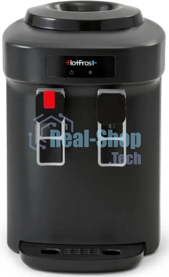 Кулер для воды HotFrost D65EN, верхняя загрузка, нагрев 90 °С, охлаждение 10 °С, черный