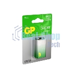 Алкалиновая батарейка GP Super Alkaline G-Tech 9V Крона - 1 шт. на блистере (1 шт.)