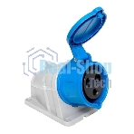 Розетка стационарная наружная 123 2Р+РЕ 32А 220 В IP44 PROxima EKF ps-123-32-220-PRO