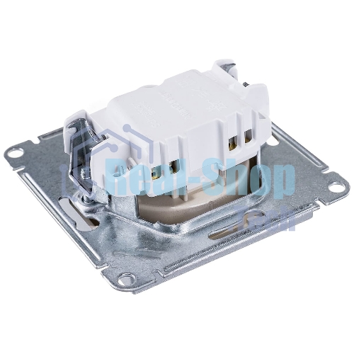 Механизм розетки 1-м СП AtlasDesign без заземл. 16А алюм. SchE ATN000341