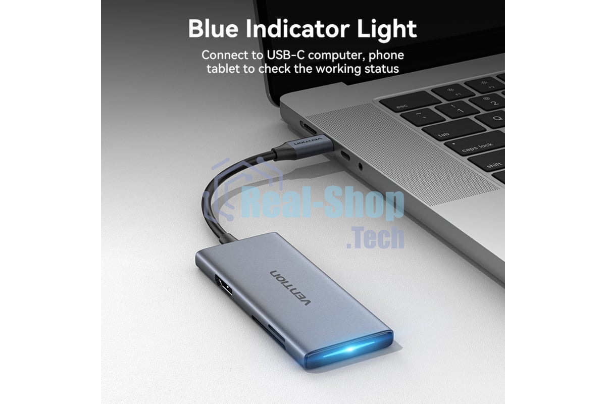 USB-концентратор Vention TOOHB, USB Type-C, USB/HDMI/SD/XD/CF/MS/TF,USB Type-C