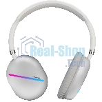 Беспроводные/проводные наушники Soundmax SM-HP2200B белый, накладные, Bluetooth + проводной, до 6 ч
