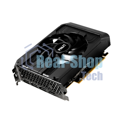 Видеокарта Palit GeForce RTX 5050 StormX OC, NVIDIA RTX 5050, 8 ГБ GDDR6, 128 бит, PCI-e 5.0, 1xHDMI, 3xDP, 2617 МГц