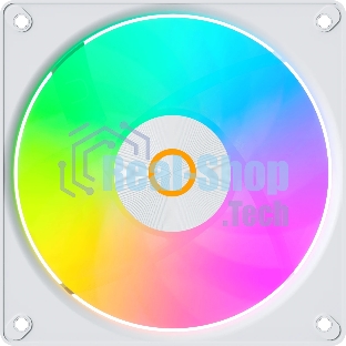 Вентилятор для корпуса Ocypus Gaммa F12 Elite WH ARGb 3 IN 1, 120x120x25мм, 4-PIN PWM, 600-1800 RPM, 26 DBA MAX, HYDRO BEARING