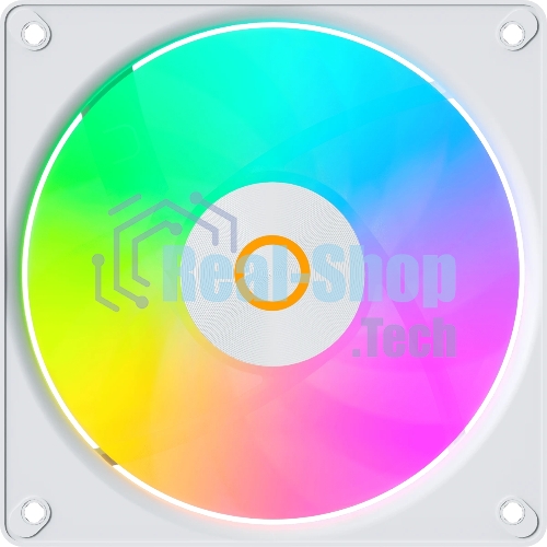 Вентилятор для корпуса Ocypus Gaммa F12 Elite WH ARGb 3 IN 1, 120x120x25мм, 4-PIN PWM, 600-1800 RPM, 26 DBA MAX, HYDRO BEARING