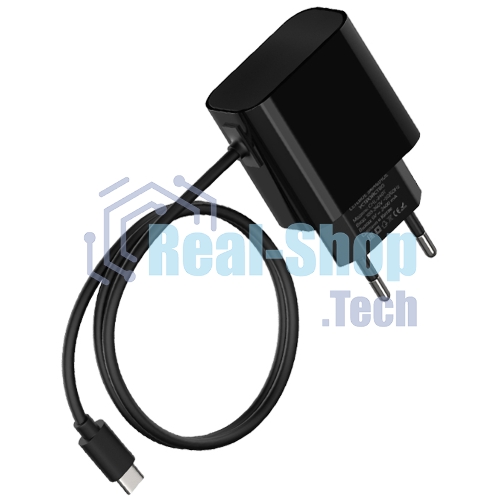 Сетевое зарядное устройство Maxvi CHL-240T 2.4A, with Type-C cable, черный