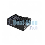 Корпус Qumo Aluminum case with black fan, Raspberry Pi 4, black(RS022)
