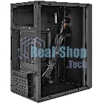 Компьютерный корпус Minitower ExeGate BAA-308UC-UNS450 (mATX, БП UNS450 с вент. 12см, 1хUSB/1хUSB 3.0/1хTypeC, HD Audio, черный)