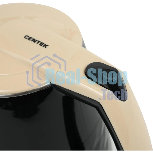 Чайник электрический Centek CT-0025 черный металл 1.8л, 1800W, двойные стенки, кнопка вкл. на ручке