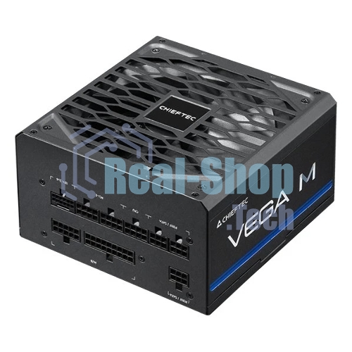 Блок питания Chieftec Vega M PPG-850-C (ATX 3.1, 850W, 80 PLUS GOLD, Active PFC, 135мм fan, Gen5 PCIe, Full Cable Management) Retail
