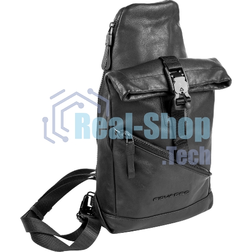 Рюкзак слинг Piquadro Harper CA6784AP/N черный кожа