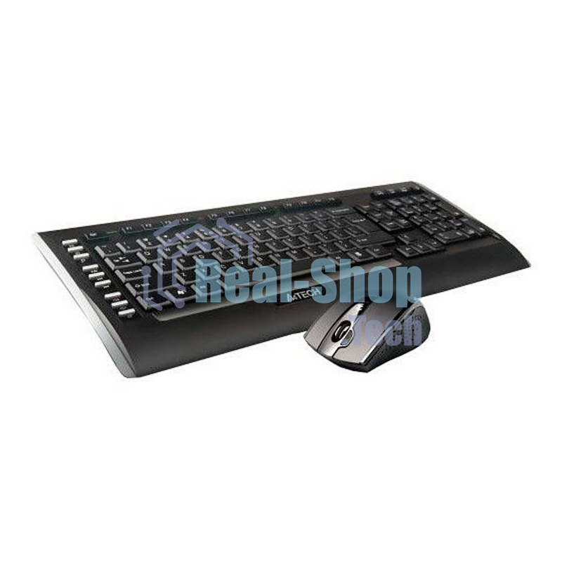 Комплект клавиатура+мышь A4TECH 9300F беспроводной, USB, 2000 DPI, чёрный