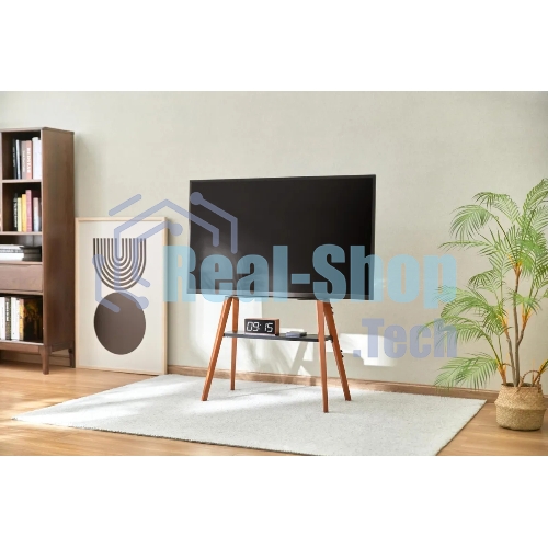 Подставка для телевизора Cactus CS-ST3645BKWN черный/орех, 43
