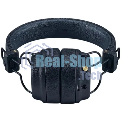 Беспроводные/проводные наушники Marshall Major V синий, накладные, Bluetooth + проводной, беспроводная зарядка, до 100 ч
