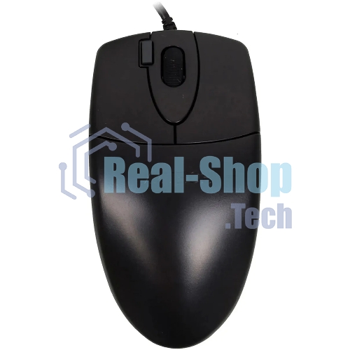 Мышь проводная A4Tech OP-620DS черный, 1000 dpi, USB, кнопки - 4