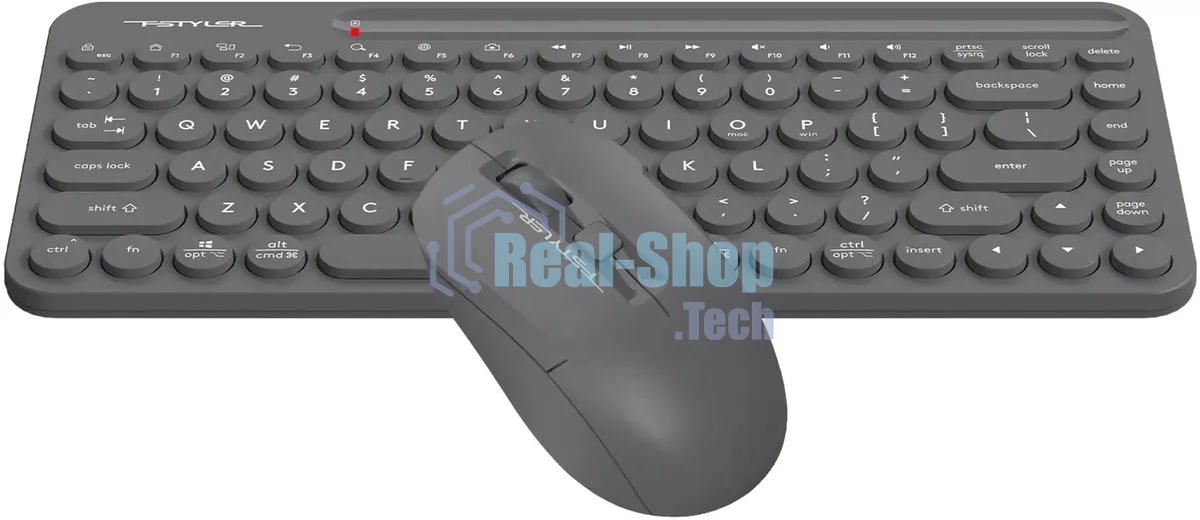 Комплект клавиатура+мышь A4Tech FStyler FG3200 Air2 беспроводной, USB, 2000 DPI, серый