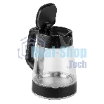 Чайник электрический Centek CT-1014 черный стекло 1.7 л, 2200 Вт, LED, Защита от перегрева, STRIX контроллер
