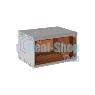 Шкаф коммутационный Suprlan (05-1093) настенный 12U 600x450 мм пер. дв. стекл направл. под закл. гайки 70 кг RAL 7035 385 мм 19 кг 500 мм