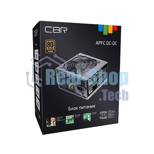 Блок Питания CBR PSU-ATX450-12GM, 450Вт,80 PLUS Bronze, 120мм, черный