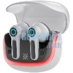 Игровая гарнитура TWS Defender CyberDots 290 белый, внутриканальные, Bluetooth, до 4 ч