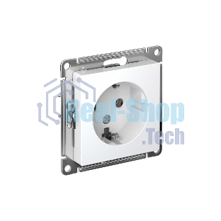 Механизм розетки 1-м СП AtlasDesign с заземл. 16А белый, SchE ATN000143
