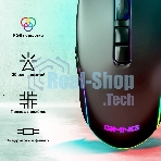 Мышь проводная GMNG XM003 черный, 32000 dpi, USB, кнопки - 10