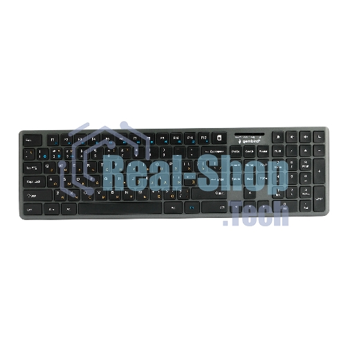 Клавиатура Gembird KBW-8460 беспроводная, Bluetooth, радиоканал, чёрный