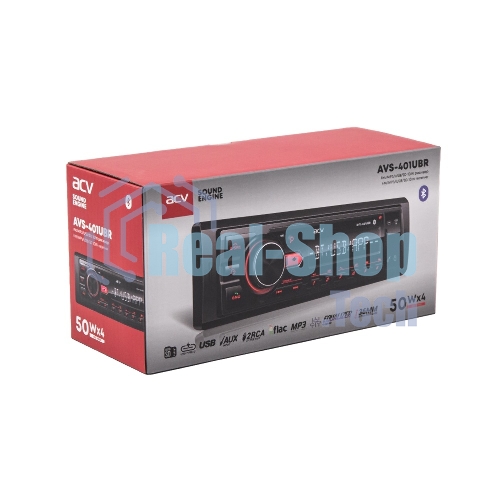 Автомагнитола ACV AVS-401UBR, 1 DIN, Bluetooth, USB Type-A, AUX