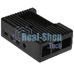 Корпус Qumo Aluminum case with black fan, Raspberry Pi 4, black(RS022)
